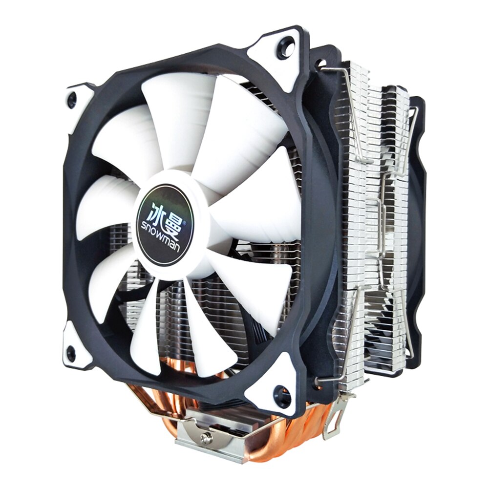 Computer Host Fan Cooling Desktop 12cm Fan CPU Cooling Fan 6 Heat Pipes Desktop Cooler 4 Pin PWM Heatsink