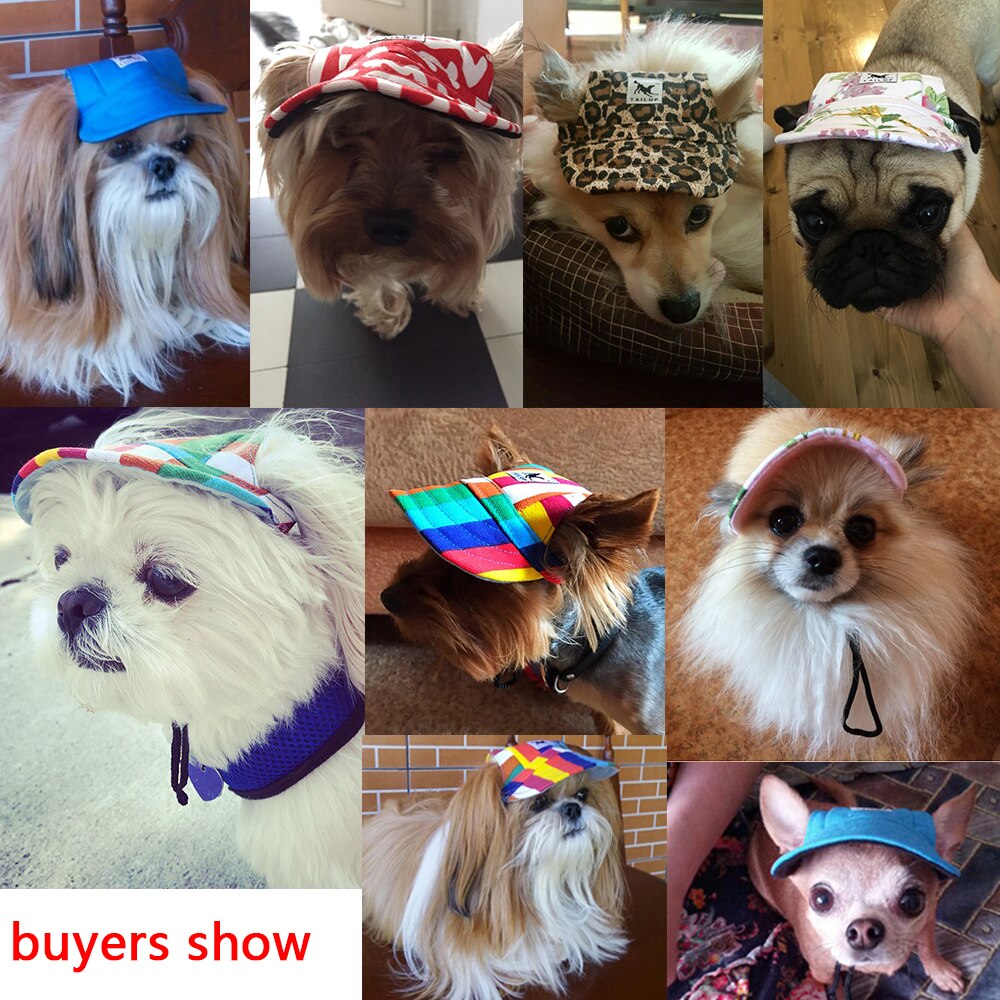 [TAILUP]Dog Hat With Ear Hole Summer Baseball Cap for Small pet dogs product Oxford Cloth breathable handsome Cool Doggie py0017