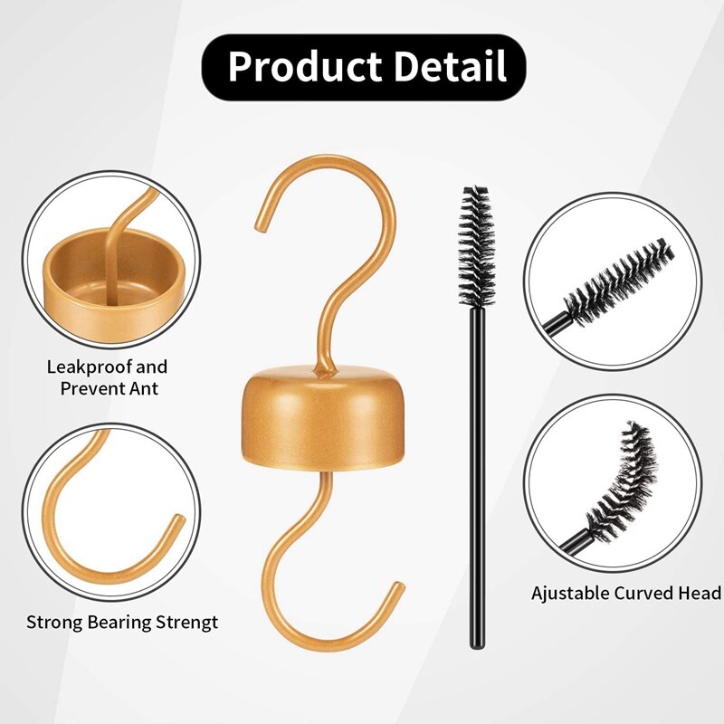 6 sztuk karmnik dla ptaków akcesoria haczyki mrówka straż fosa haki z 6 sztuk szczotki podajnika ogrodowa