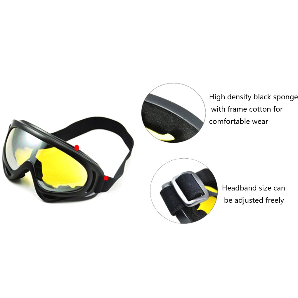 Gafas de ciclismo para hombre y mujer, lentes de deporte de esquí a prueba de viento, gafas de montar portátiles, Snowboard, esquí de montaña