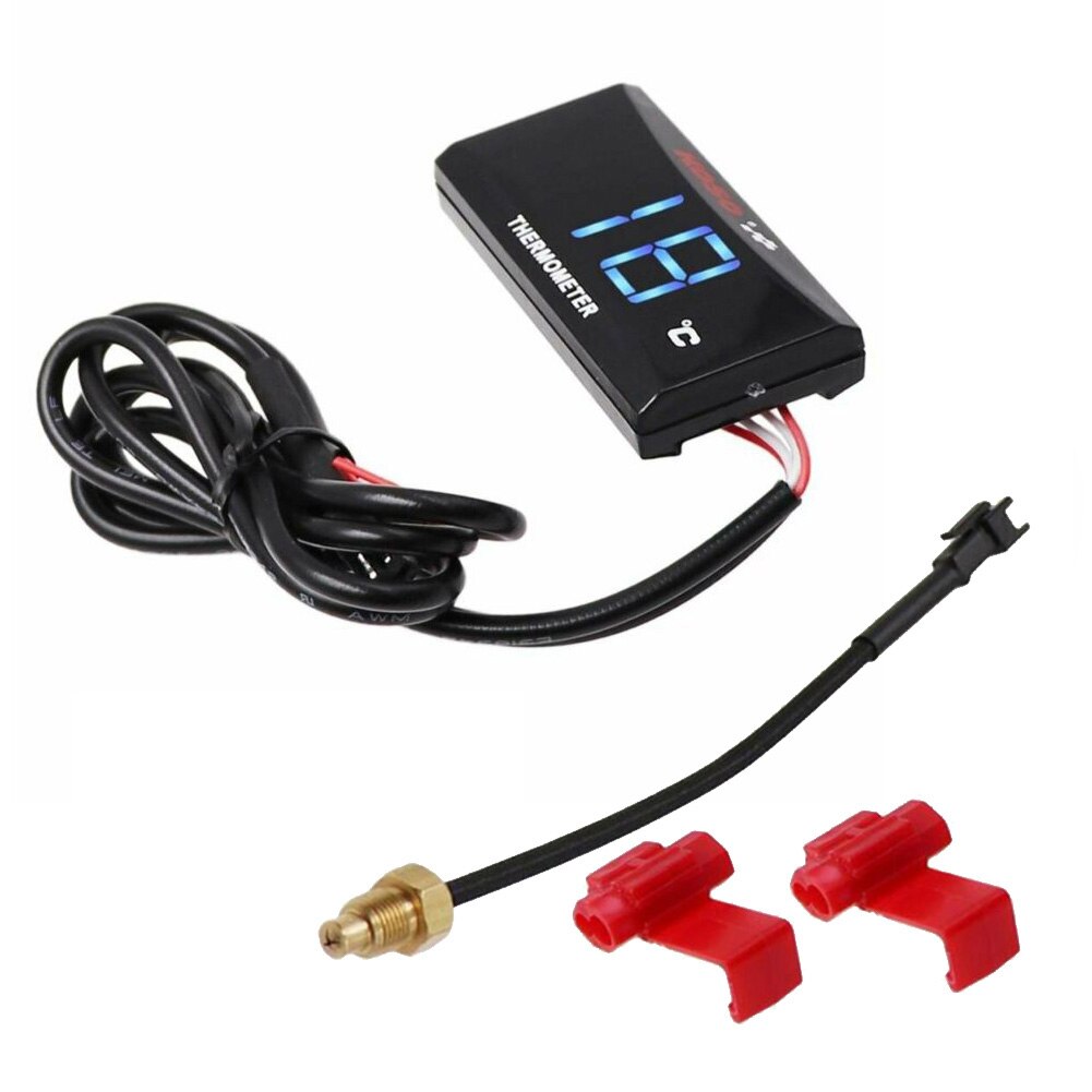 Motorcycle Thermometer Instruments Temp Temperature Digital Display For KOSO Material