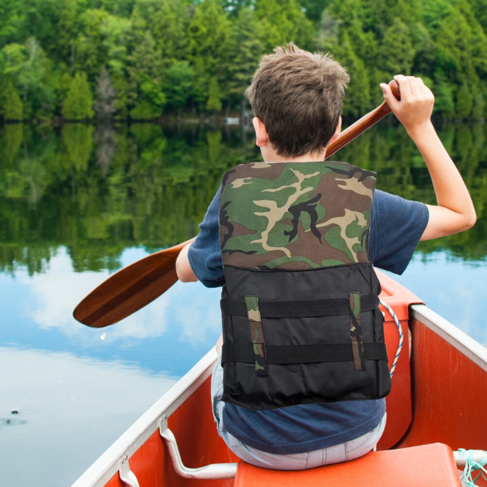 Outdoor Zwemvest Camouflage Drifting Reddingsvest Reflecterende Zwemvest Voor Kajakken Vissen Zeilen Floatation Leven Veiligheid