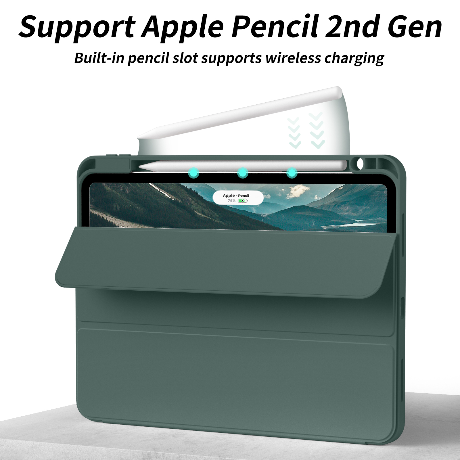 RBP para iPad Pro 11 de 12,9 pulgadas con estuche para lápices, para iPad Air 4/5ta generación 10,9 pulgadas mini 6 funda suave y delgada para tableta de TPU