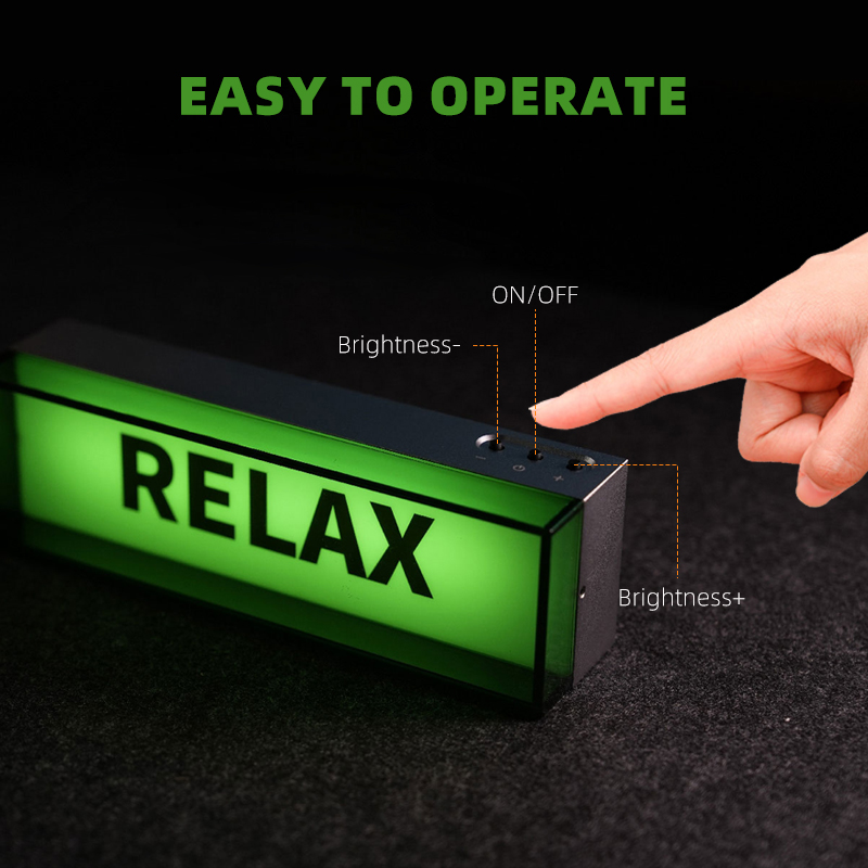 Caja de luz LED con adorno de luz ambiental, interfaz de USB-C, carga de tres niveles de brillo, decoración de habitación de deportes electrónicos para dormitorio y oficina