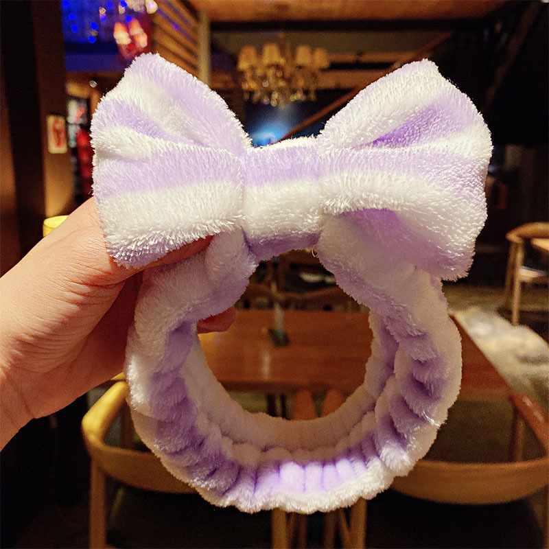 Diademas con lazo de vellón para mujer y niña, bandana suave y cálida con orejas de Animal, turbante, accesorios para el cabello