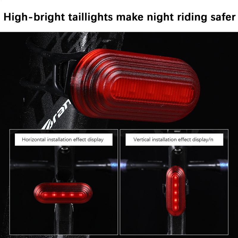 Tail Lights For Cycle Bikes Safety Lights Rechargeable LED Lights For Bikes Visible Safety Flashlight Bikes Lights Front And