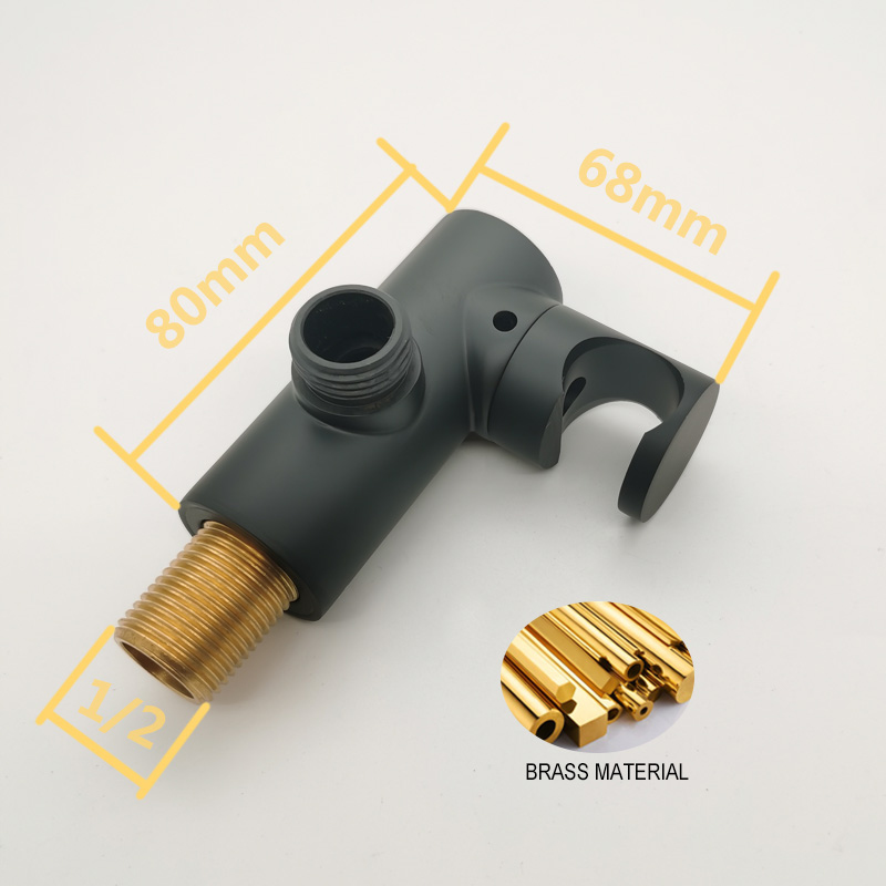 Matte Black Shower Faucet Set Concealed Wall Mounted Embedded Bathroom Shower Mixer Vlave Hand Held Shower Head Black Brass