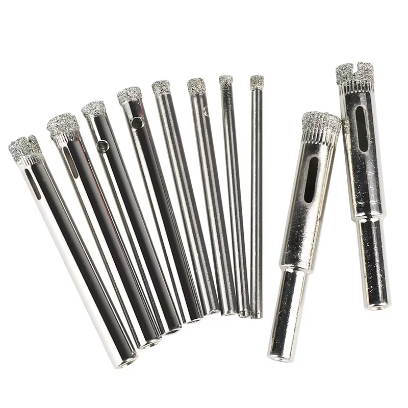 10 Stuks Diamant Gecoate Kern Gatenzaag Boor Set Voor Tegel Glas Keramische Voor Dremel Accessoires 3/4/5/6/8 Mm Maten