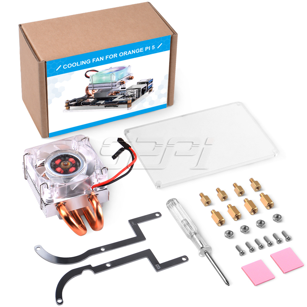 52pi orange  pi 5b kylare lågprofilsradiatorer 5v fläktar iskylare kylfläns