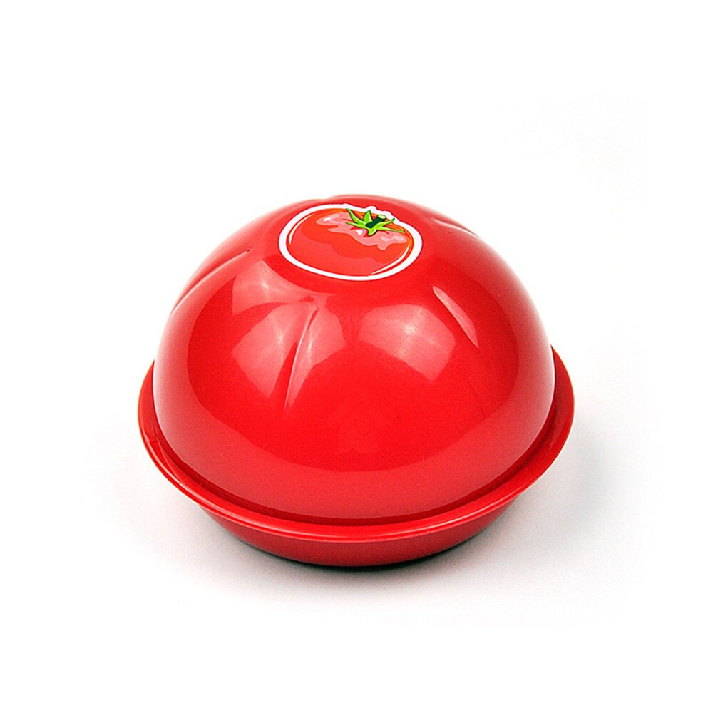 Recipiente de cocina para verduras, Mini latas, contenedores portátiles para almacenamiento de vegetales, cebolla, aguacate, caja de mantenimiento fresco en forma de tomate