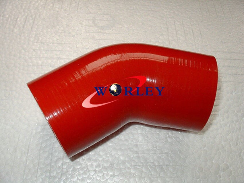 Silicone 45 degree Elbow 76mm 3" inch Turbo Intercooler hose BRED INTERCOOLER