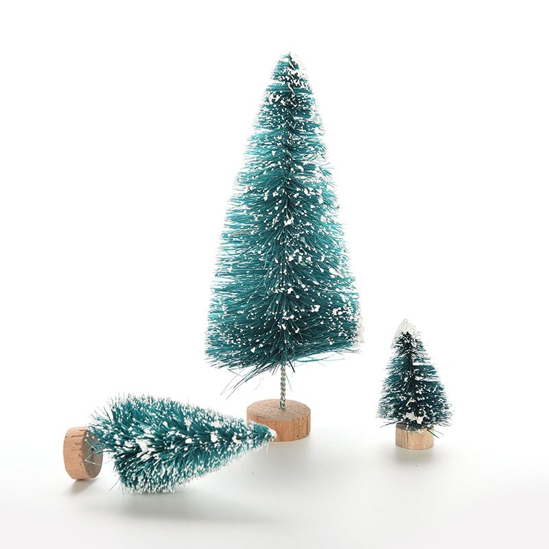 Miniárboles de pino pequeño para decoración del hogar, 1 unidad, 3 tamaños, bricolaje, decoración de navidad, para niños