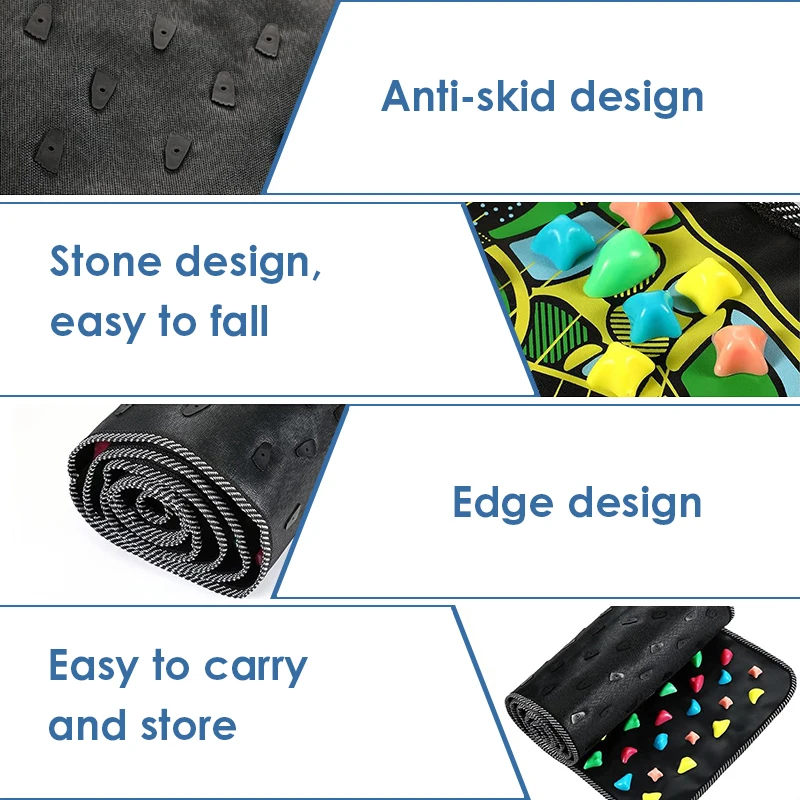 Fingerpressure Board Foot Foot Massage Pad Health Walk Foot Pressure Board Massage Pad Imitation Goose Soft Stone Road