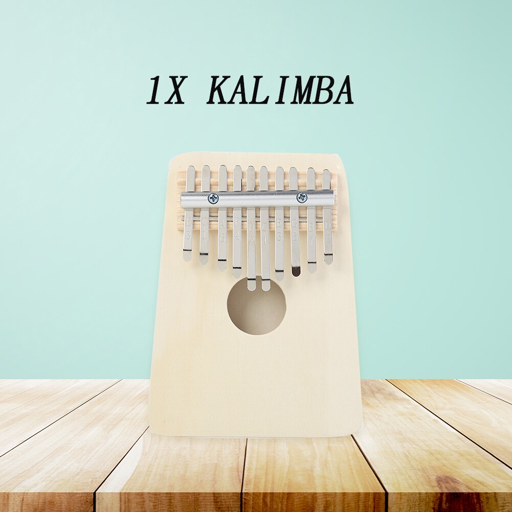 10-Key Thumb Piano Basswood Diy Kit Kalimba Set Muziekinstrument Voor Beginner Kinderen Handgemaakte Set Muziekinstrument