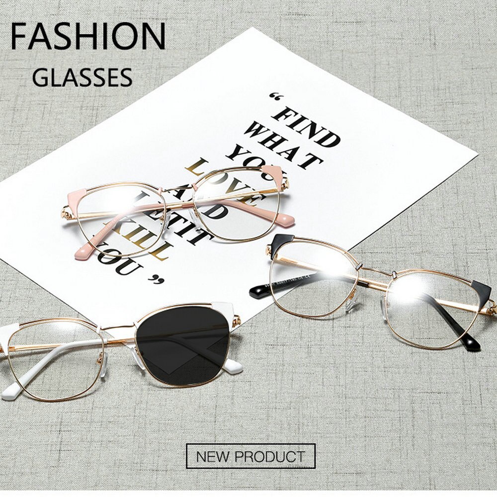 Gafas de prescripción fotocromática, nuevas grandes, femeninas, camaleón, gafas para miopía con grado-1,0-1,25 To-1,5 NX, 6,0