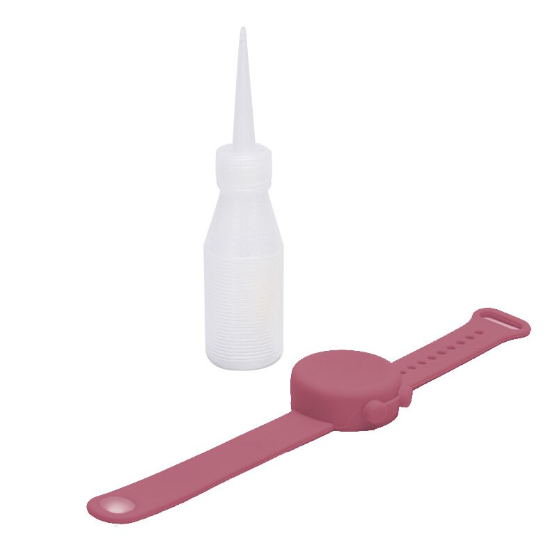 Distributeur de gel désinfectant pour les mains avec bracelet pour adultes et enfants + bouteille: Pk