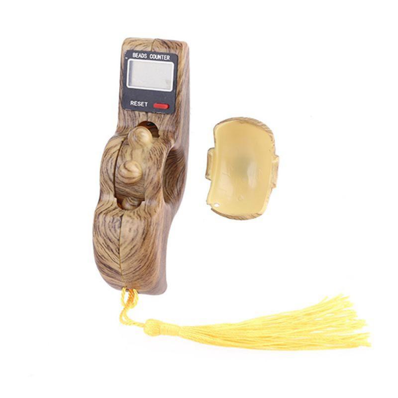 Portable Beads Counter Fall-Resistant Sturdy Accurate Lightweight Rotating Prayer Beads Durable Low Noise Digital Tool Juguetes: Mahogany