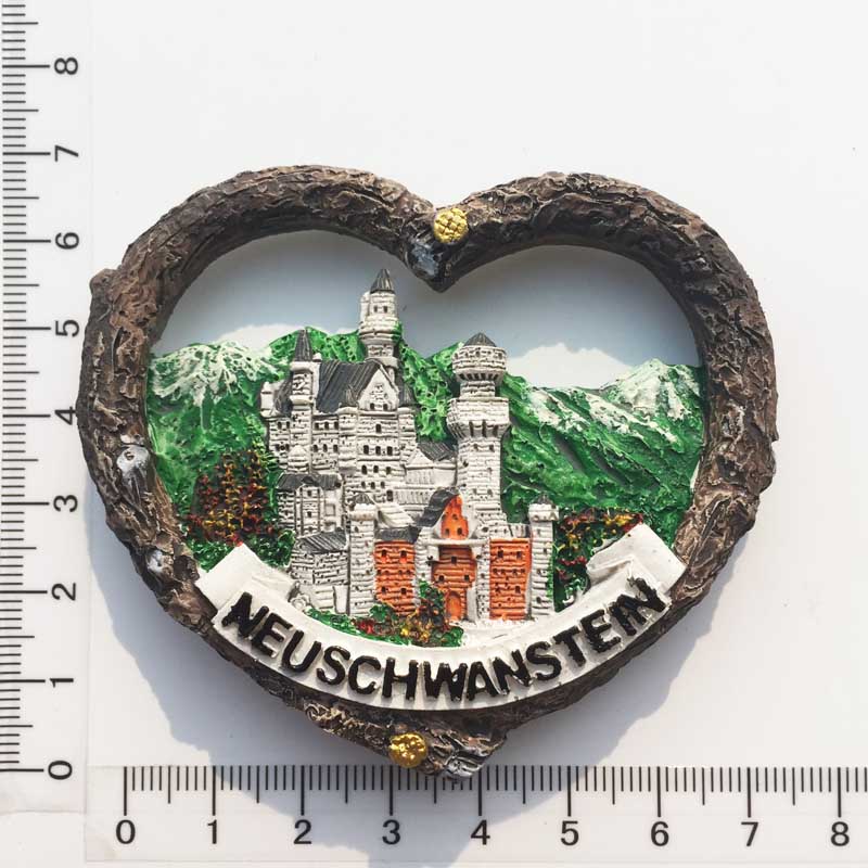 Neuschwanstein Castle, Black Forest, Germany 3D Fridge Magnet Tourism Souvenirs Refrigerator Magnetic Stickers Home Decortion: 002