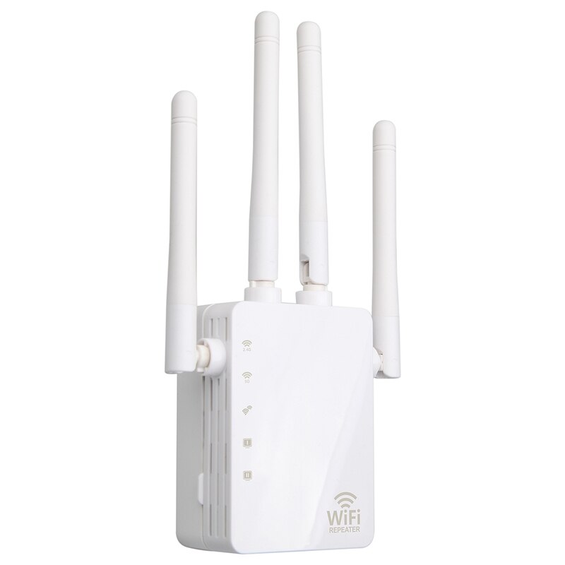 1200Mbps Wireless WiFi Signal Extender, 5.8G Dual-Band Home High-Power AP WiFi Router, Signal Repeater Enhancer