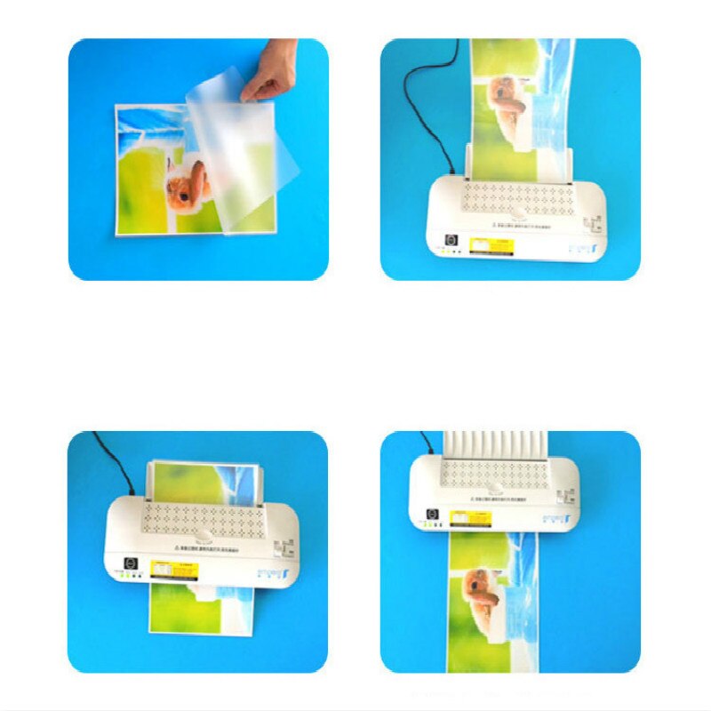 70 mic  a4 varmebelagt pet eva plastfilm til laminering af maskine plast plastfilmbeskyttelse kortfilm fotobeskyttelsesfilm
