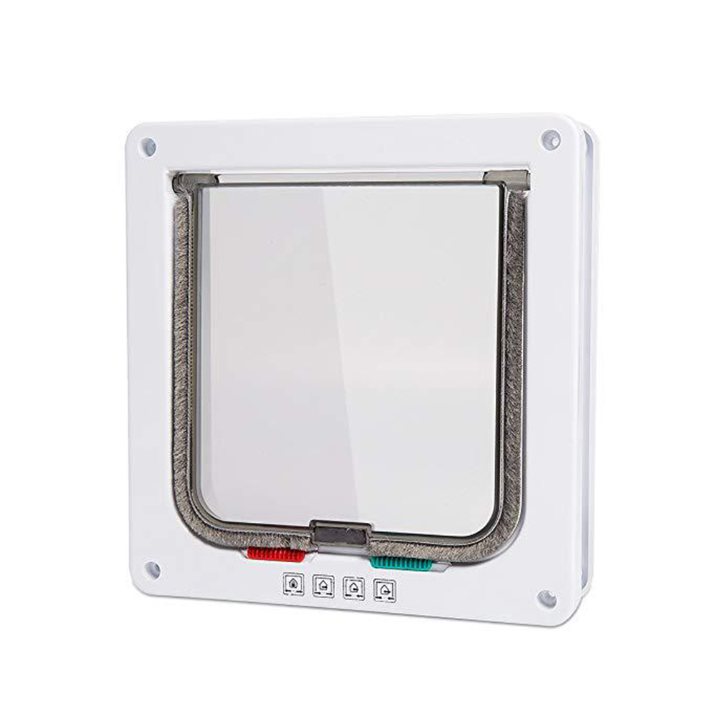 Cat Dog Flap Door Animals Small Dog Gate Flap Pet Door Plastic Tunnel Pooch Free Security Access Aisle Enter Pet Products