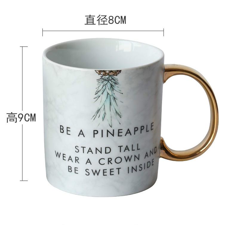 Farfalla d'oro stereo Trapano Cucchiaio Piatto Tazza di Caffè Tazza di Tè del Pomeriggio Farfalla Cucchiaio: 300ml