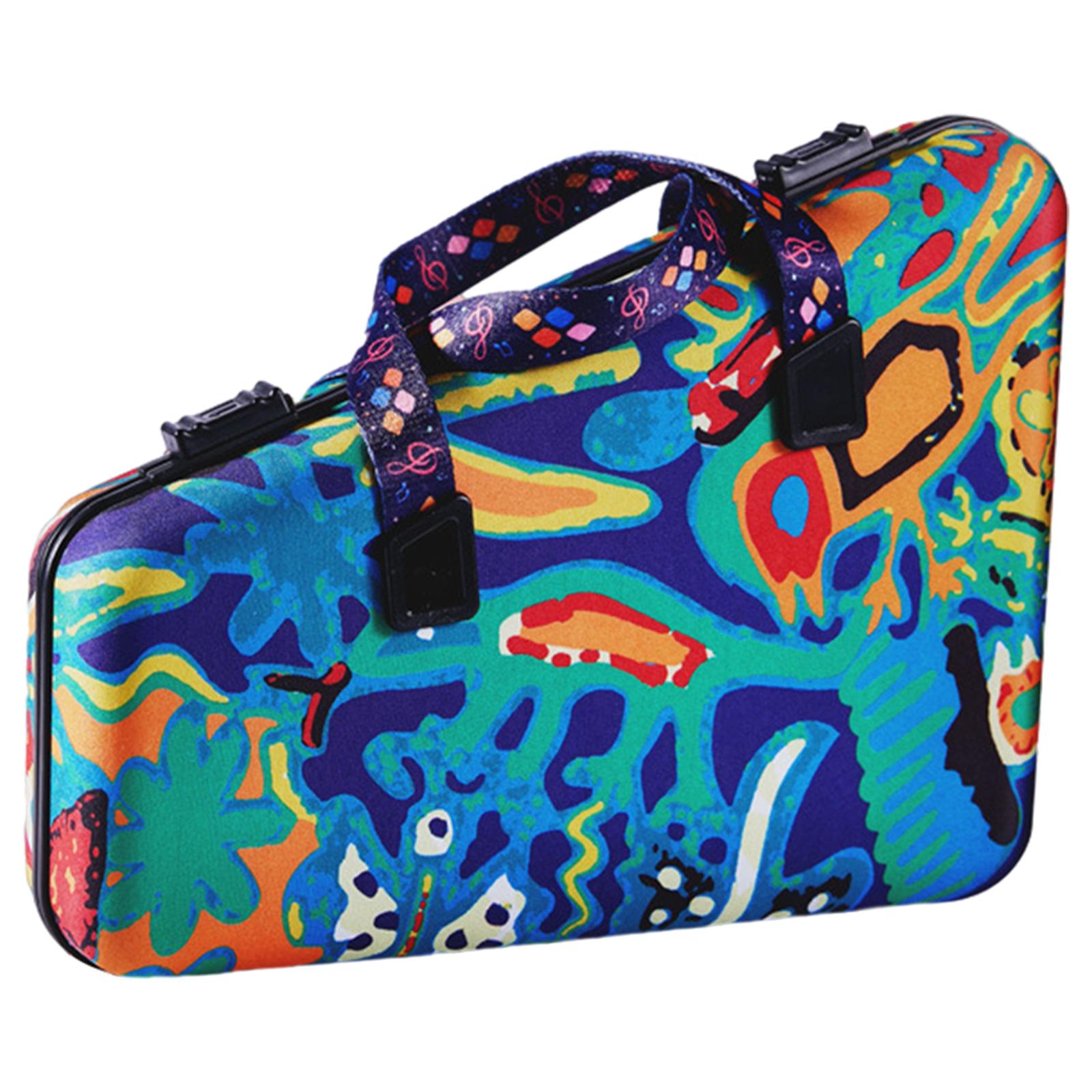 16 Keys Glockenspiel with Hammer Storage Children Educational Tool Musical Instrument Hand Knocking Xylophone for Musicians: Multicolor