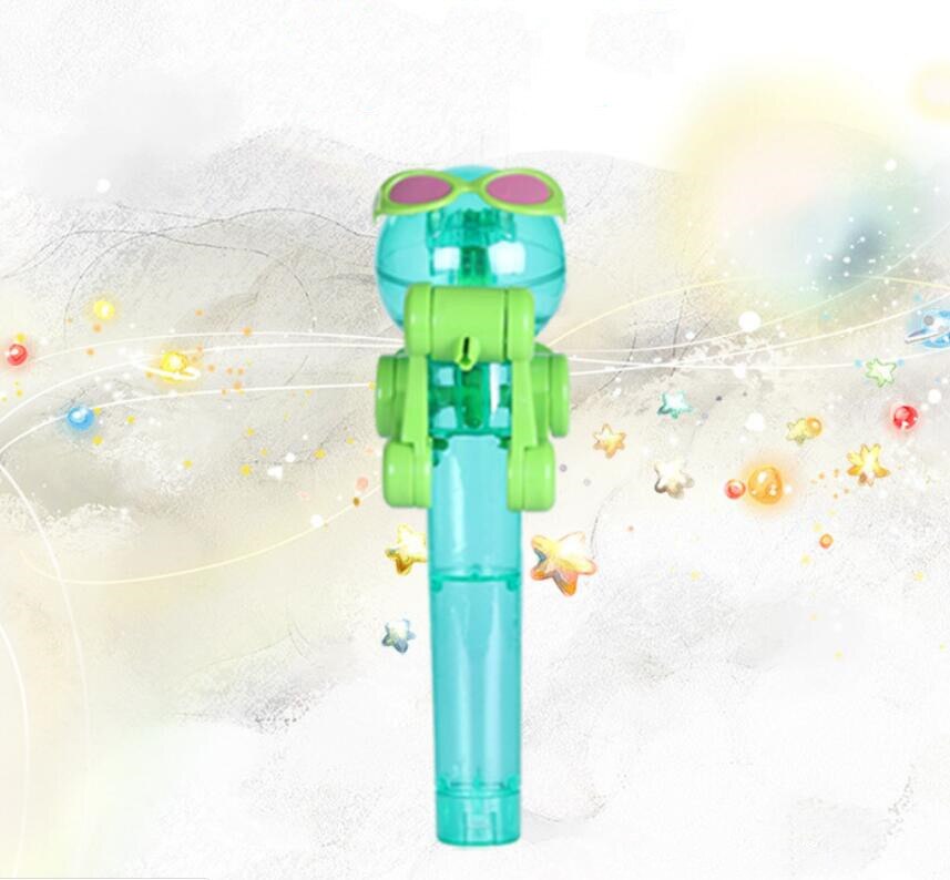 1PCS Personality Toys Lollipop Holder Decompression Toys Lollipop Robot Candy Dustproof Storage Novelty Toy: green