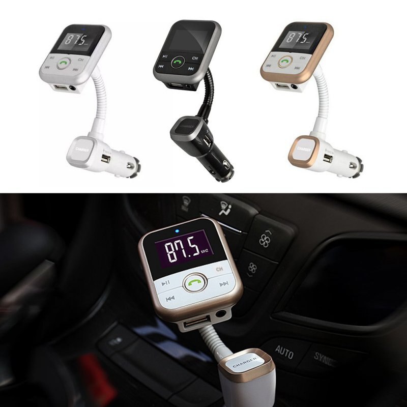 BT67 Car Bluetooth Handsfree Kit Car Adapter Charge with Remote Control Audio Cable Box Packing Portable Audio