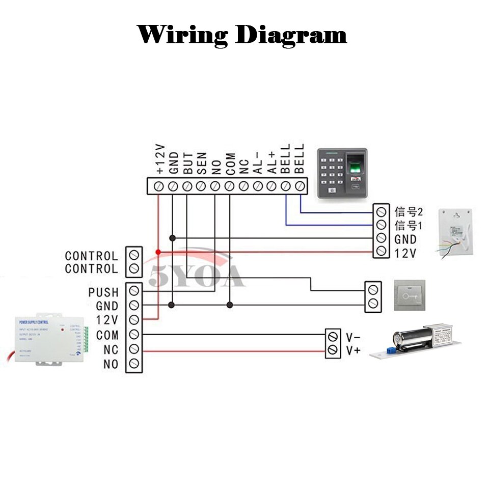 Electric Bolt Mortise Door Lock Electronic intelligent Stainless Steel Heavy-duty Fail-Safe Door Access Control Security