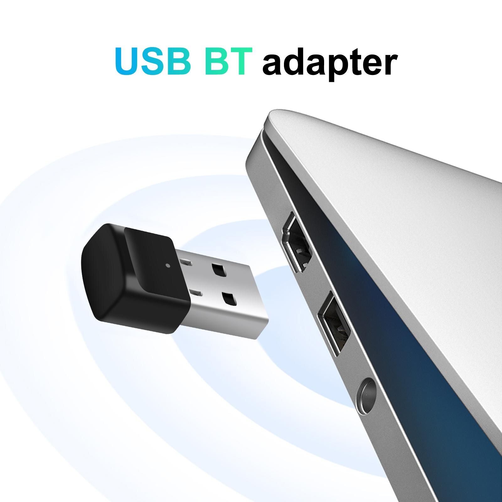 Bluetooth Adapter Wireless Transfer 5Mbps Adapters 10 Meters Distance USB Transmitter Receiver for Headphones TV PC Keyboard
