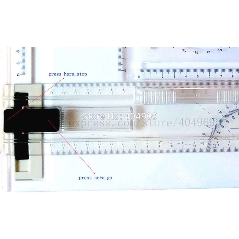 GPA402 a4 drawing board with horizontal ruler 1PC and 1PC triangle ruler and 1PC A4 board
