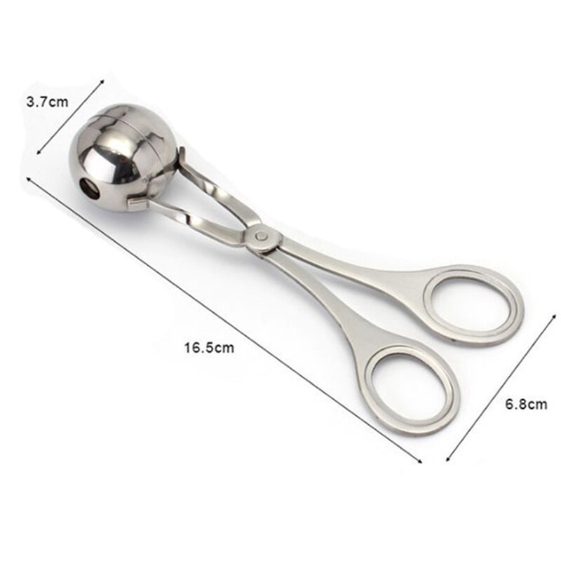 Kök rostfritt stål köttbullar form fyllda köttbullar skopa clip gör det själv fisk kött ris boll maker kök tillbehör