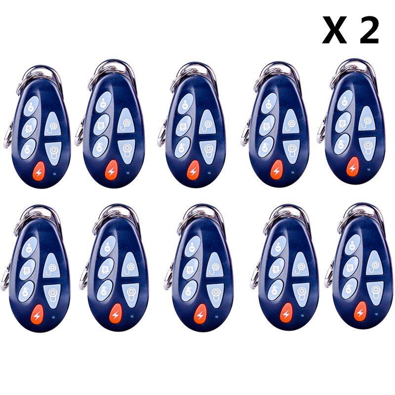 Meian PB-403R bras sans fil désarmer télécommande 6 boutons clés télécommande qui peut contrôler l'interrupteur d'alimentation
