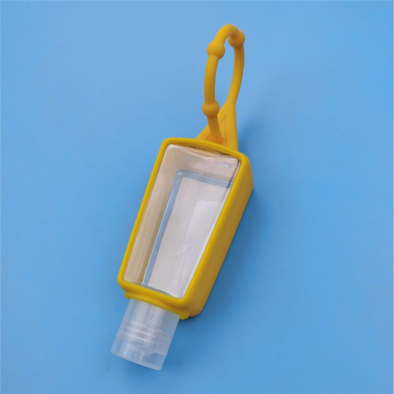 5 st 30ml silikon reseflaskor silikon påfyllningsbar klämbar behållare handsprit flaskor tom nyckelringshållare