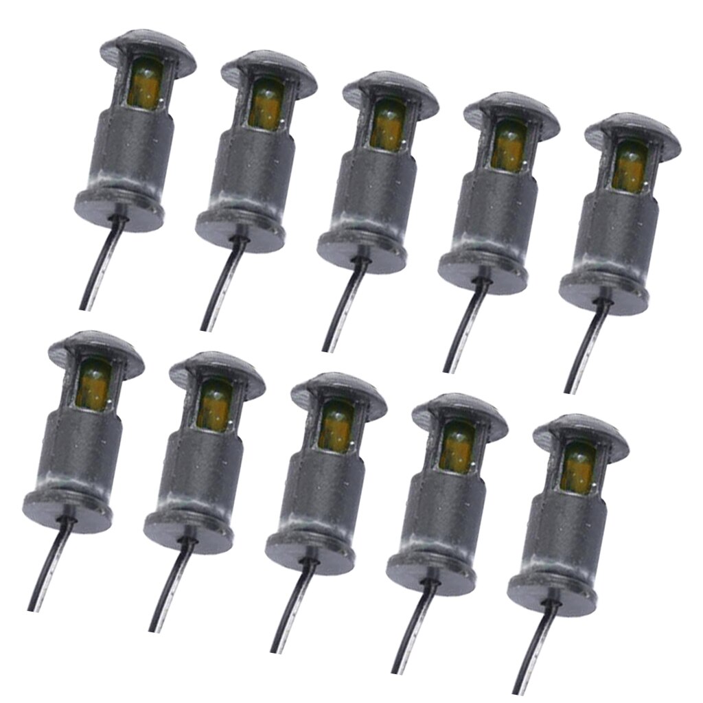 10 Pcs Led Model Lamp Gras Gazon Lantaarnpaal Lichten Mini Diorama Landschapsarchitectuur
