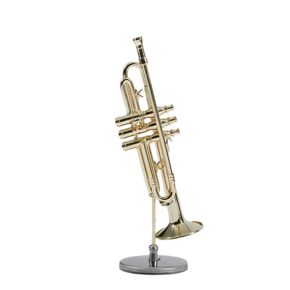 Mini trompet en god til barn mini trompet musikinstrument model til kid mini trompet med etui