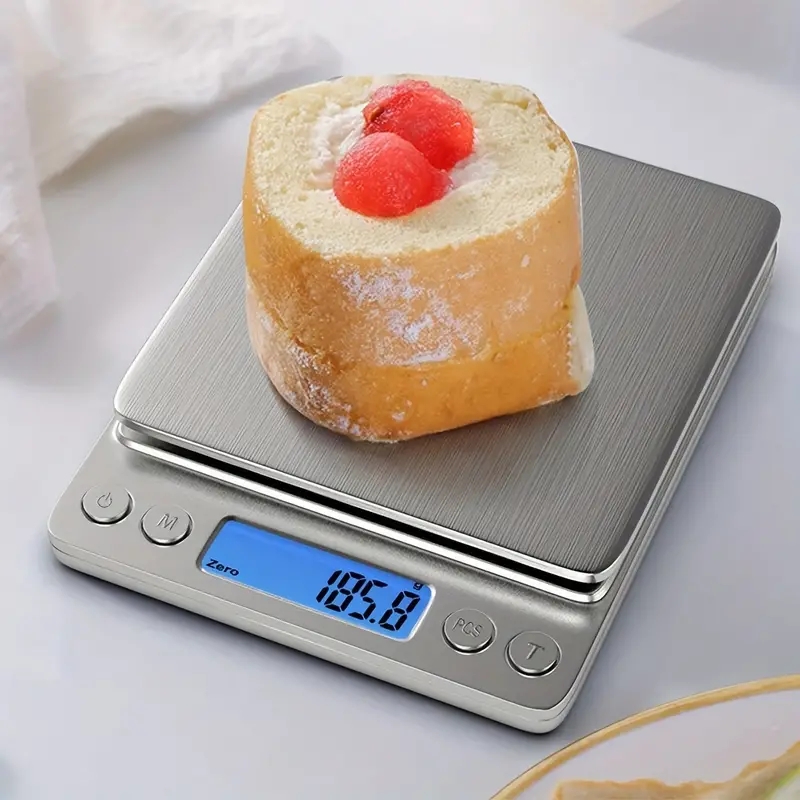 Bilancia da cucina digitale AccuWeight bilancia per alimenti in acciaio inossidabile con Schermo LCD per una pesatura precisa della dieta degli ingredienti da cucina