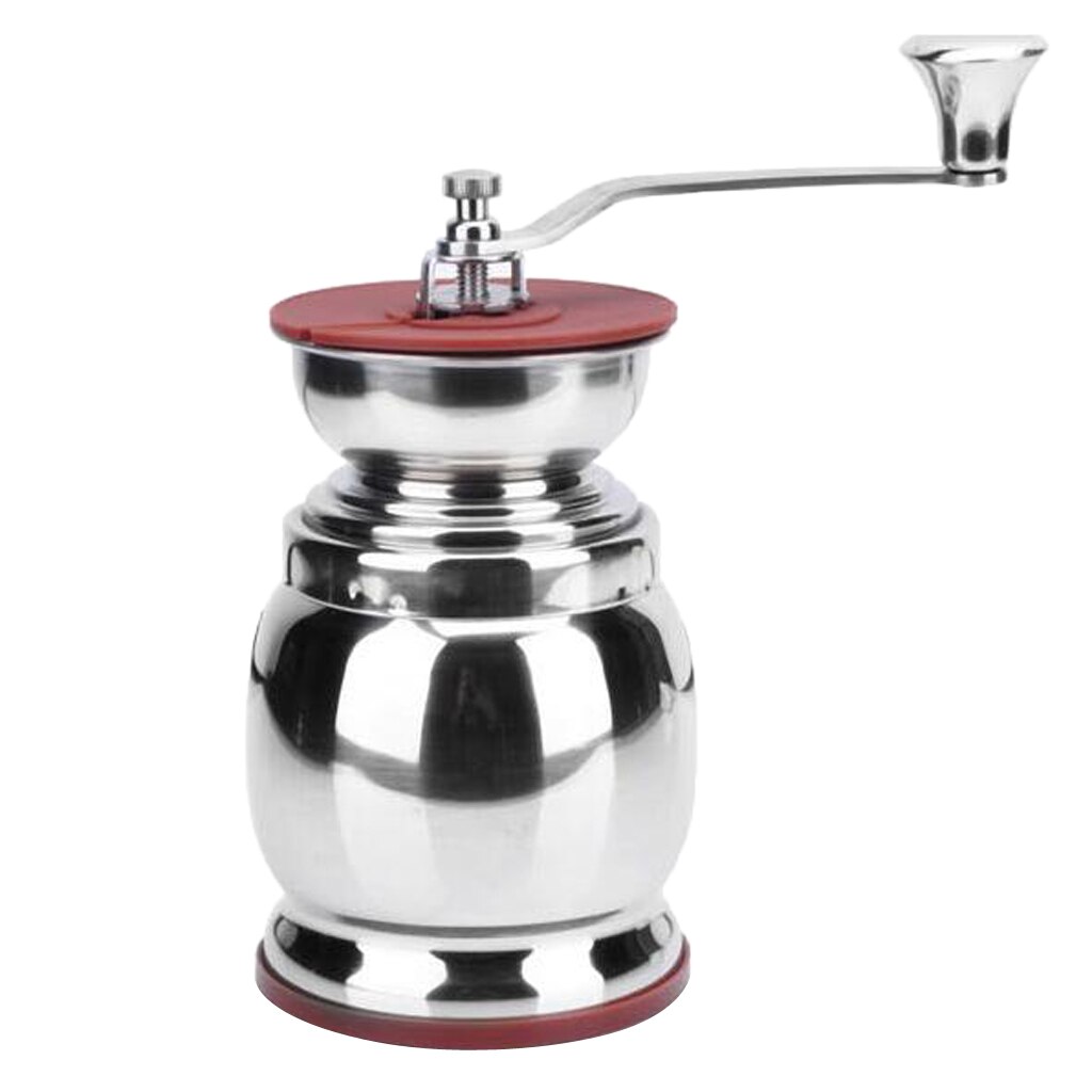Manual Coffee Grinder Stainless Steel Ceramic Burr Portable Hand Crank Mill