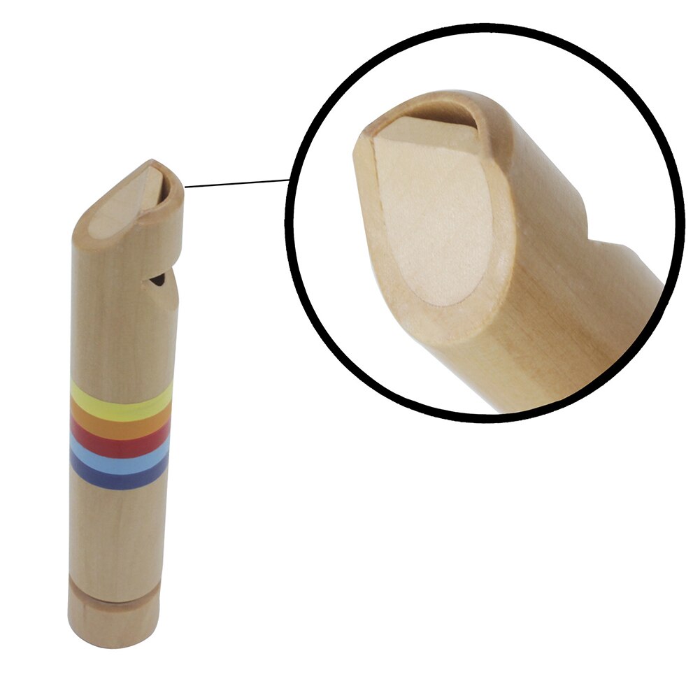 Kleine Piccolo Kinderen Push Pull Houten Fluit Tekening Fluitje Diakritische Sliding Piccolo Baby Instrument Educatief Speelgoed
