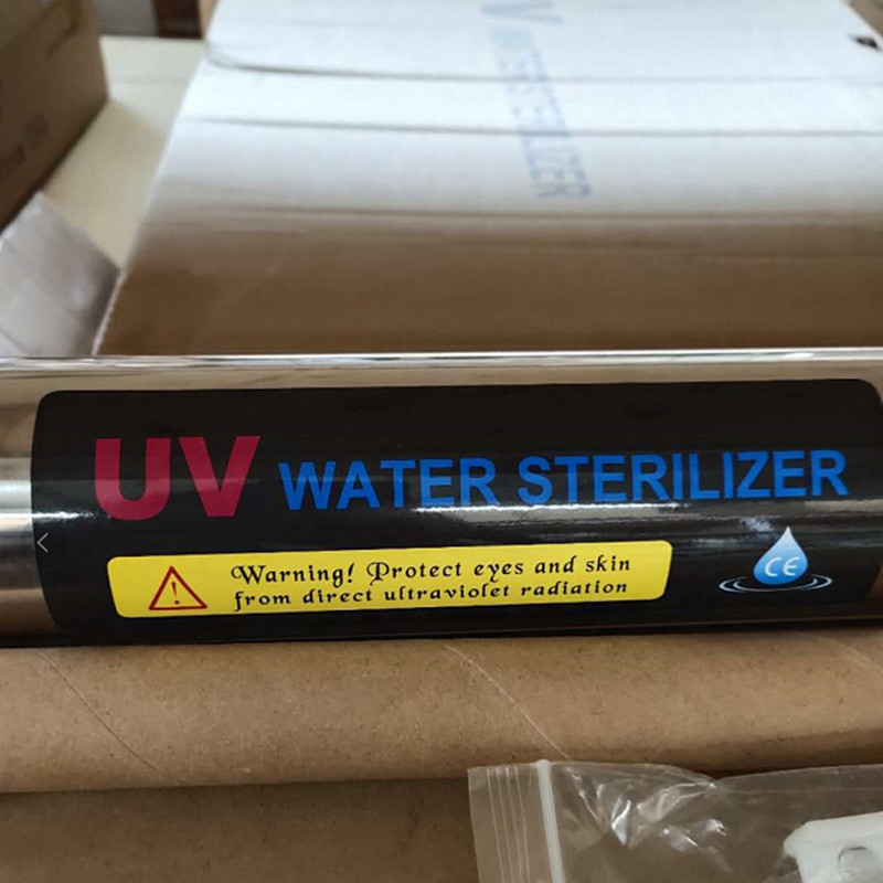 12W Stainless Steel UV Water Sterilizer Ultraviolet Tube Lamp Direct Drink Disinfection Filter Aquarium Fish Tank Purifier