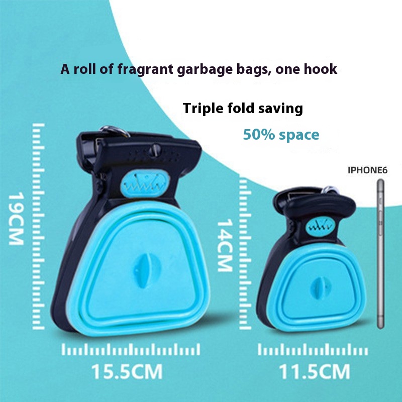 Hond Huisdier Reizen Opvouwbare Poepschepje Met 1 Rol Afbreekbare Zakken Kak Scoop Clean Pick Up Excreta Cleaner