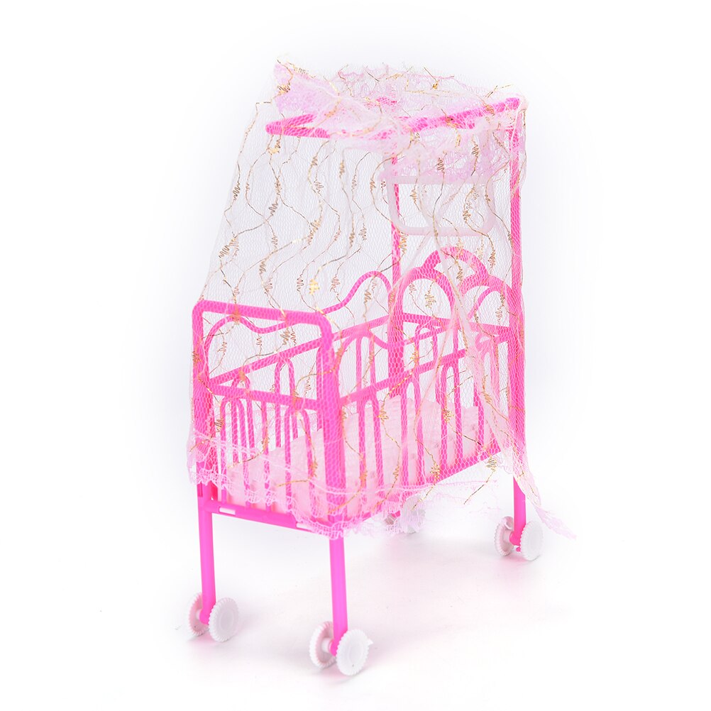 Nuovi Arrivi 1/12 Bilancia Dollhouse Mobili In Miniatura Da Letto Floreale Pastorale di Stile Classico Giochi di imitazione mobili Giocattolo Del Capretto Per Il bambino