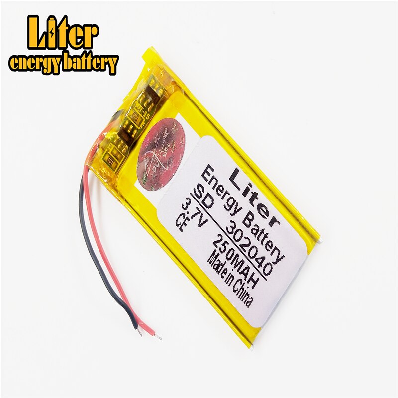 Grootte 302040 3.7V 250 Mah Lithium-polymeer Batterij Met Bescherming Boord Voor MP3 MP4 MP5 Gps Digitale Producten