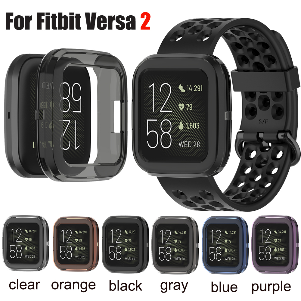 Coque de protection Ultra-mince pour Fitbit Versa 2, coque de protection pour Fitbit Versa2, accessoires de montre intelligente en TPU souple