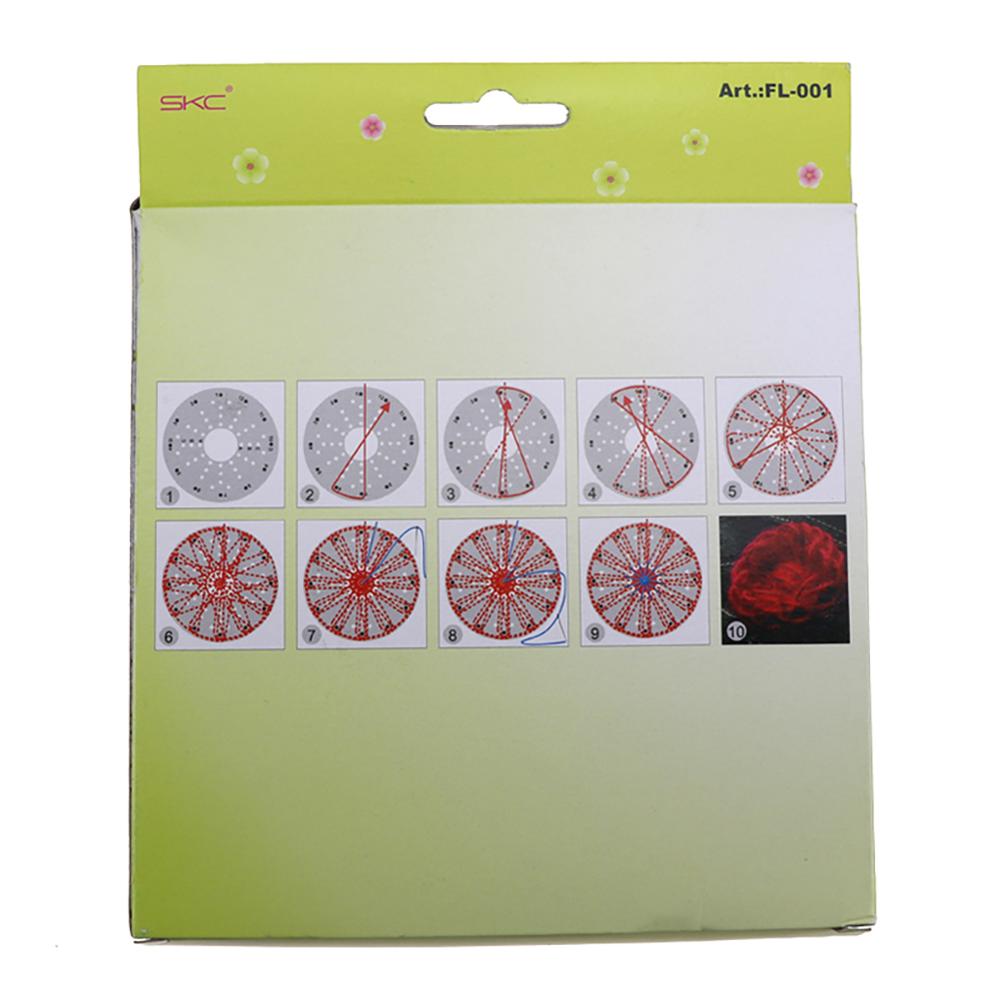 Hogar flor telar mano herramienta para tejer tejido flor dispositivo desmontable DIY suministros de punto