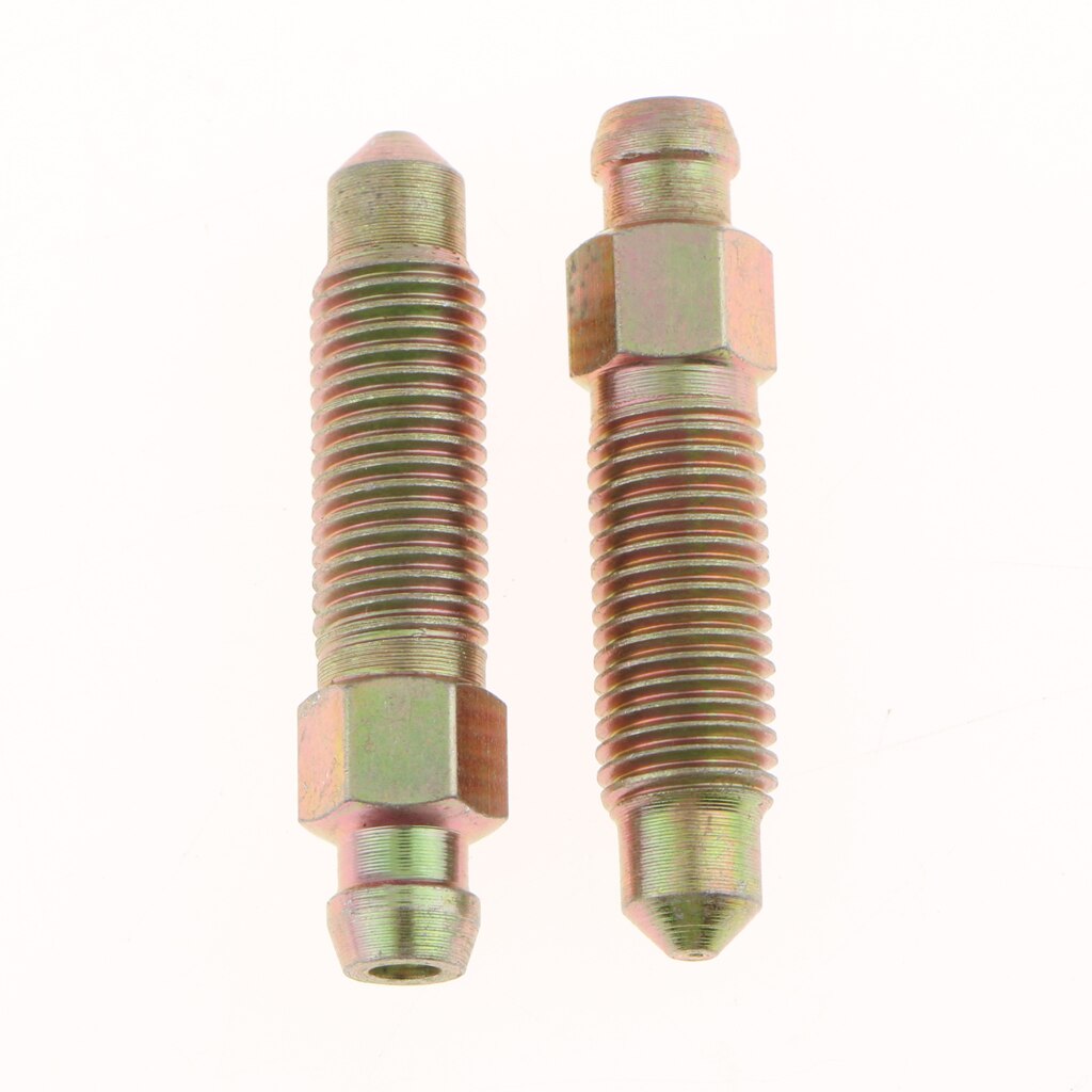 Tornillos de purga de freno para coche y motocicleta, repuesto de 38mm, M8 x 1mm, 10 unidades