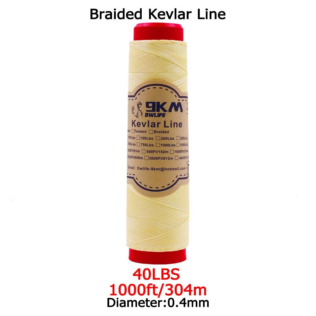 Línea de Kevlar trenzada de 0,4 ~ 3,5mm, línea de asistencia para pesca, alta resistencia a la tracción, cuerda para cometa voladora, Camping, senderismo, cable para exteriores