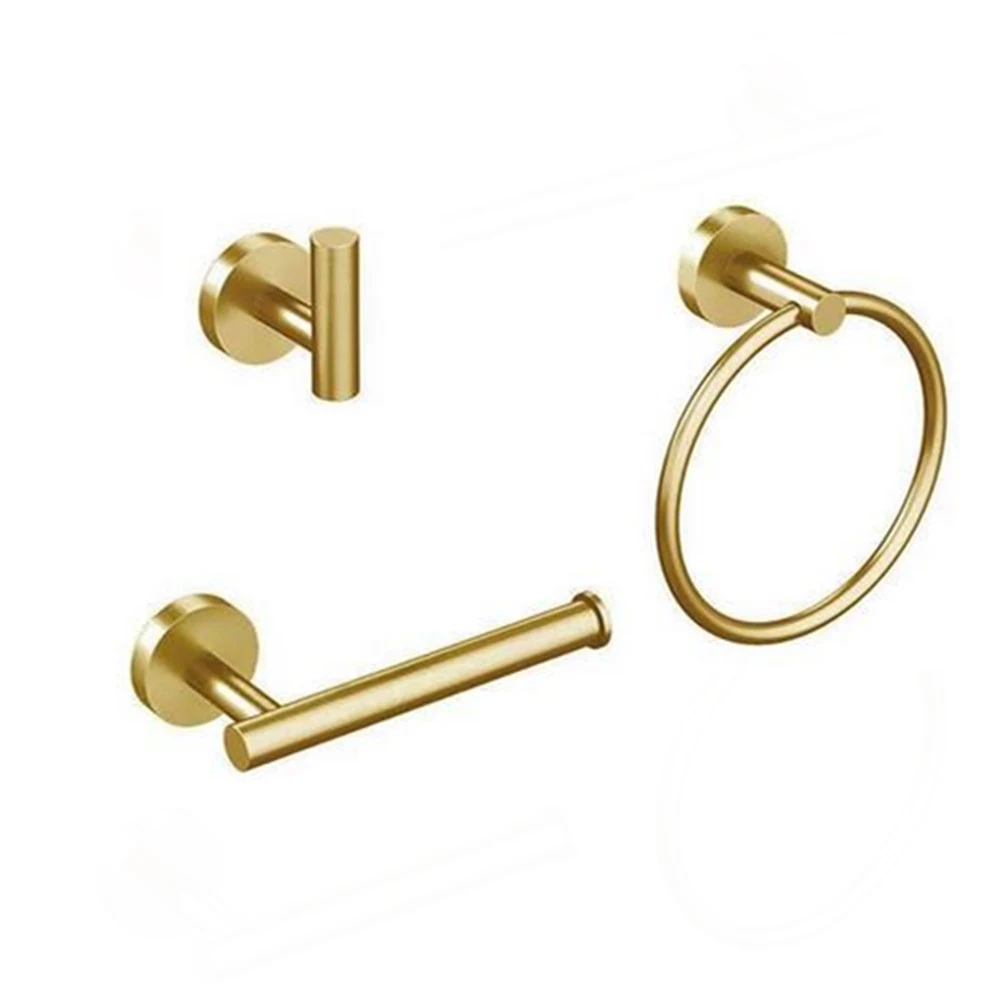 Silver Bathroom Hardware Set 304 Stainless Steel Towel Rack Toilet Paper Holder Liquid Soap Holder Towel Bar Toilet Accessories