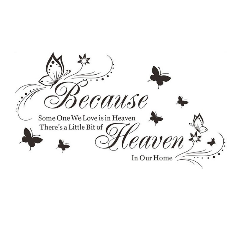 English Letter Wall Stickers Art Words Wall Decals TV Backgound Wallpaper Mural Living Room Bedroom Decoration: B